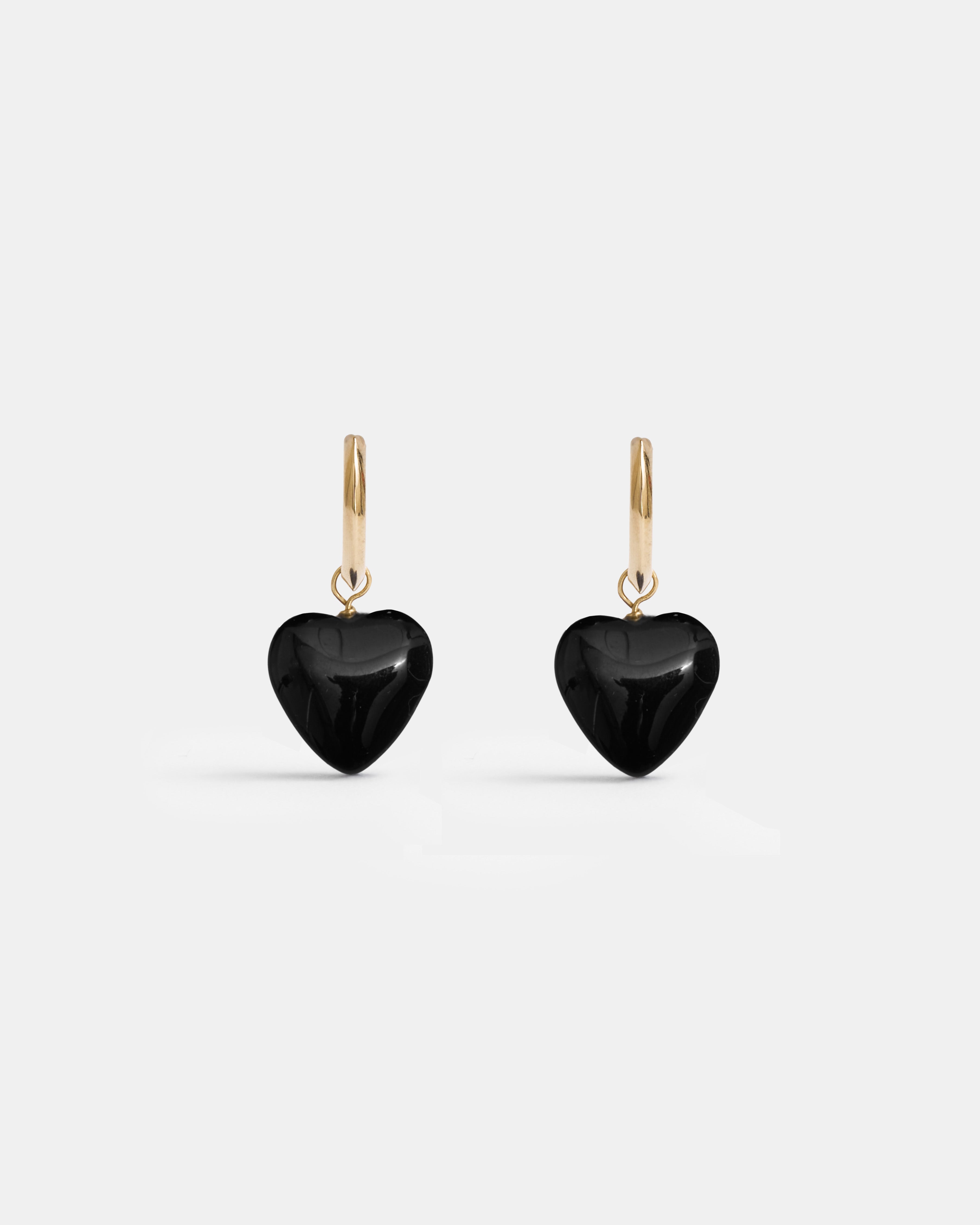 Chrystal Heart Hoops