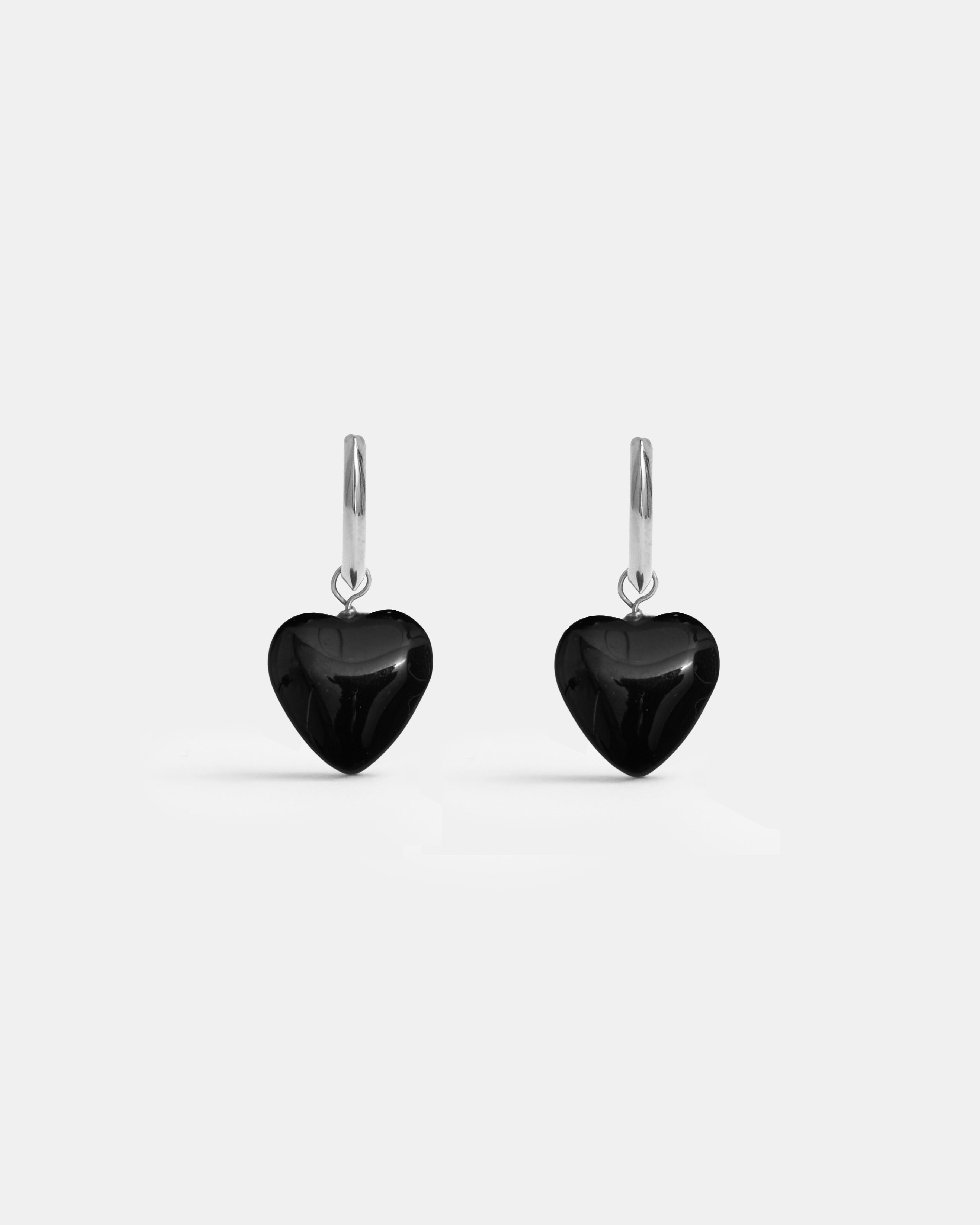 Chrystal Heart Hoops