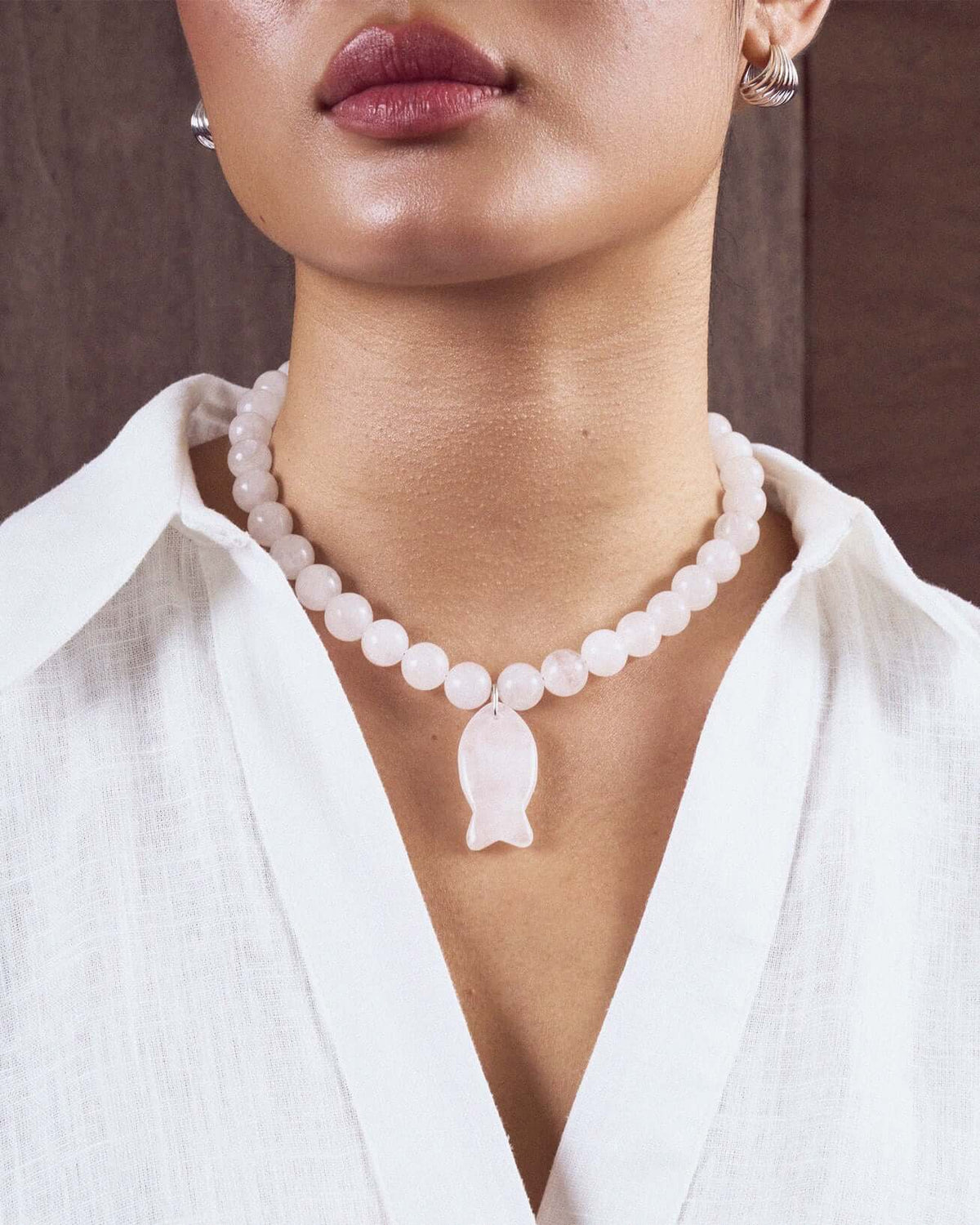 Chrystal Fish Necklace