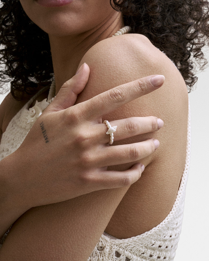 Shell Pearl Ring
