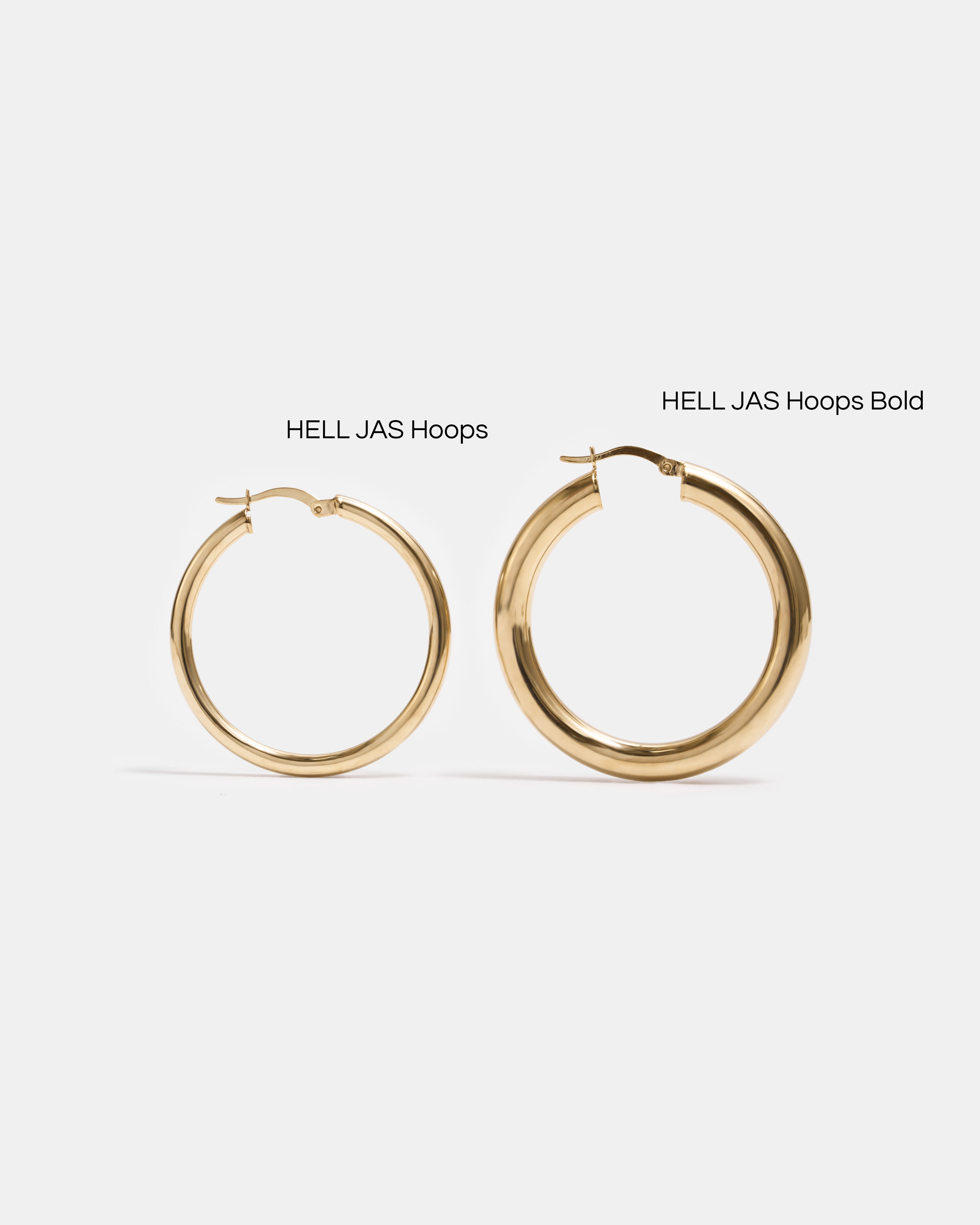 HELL JAS Bold Hoops