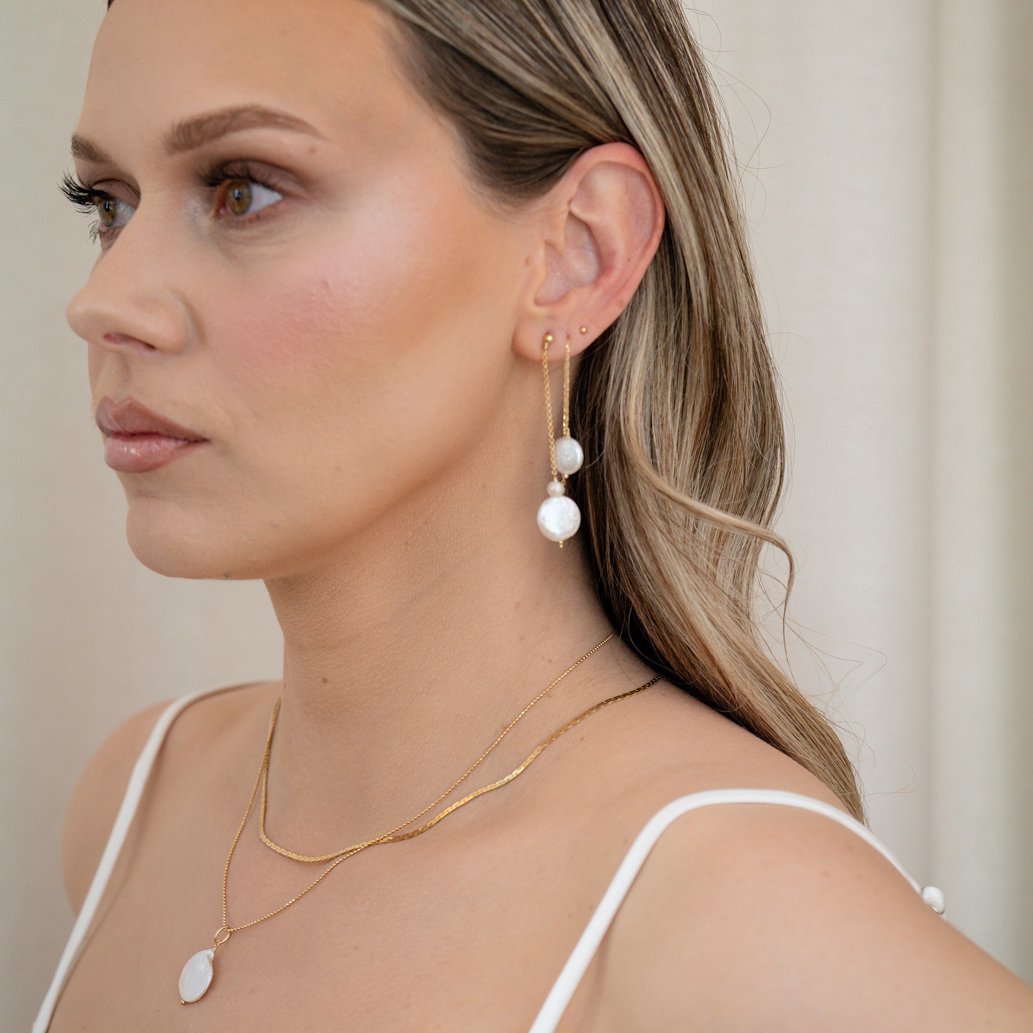 Pearl Charm Necklace