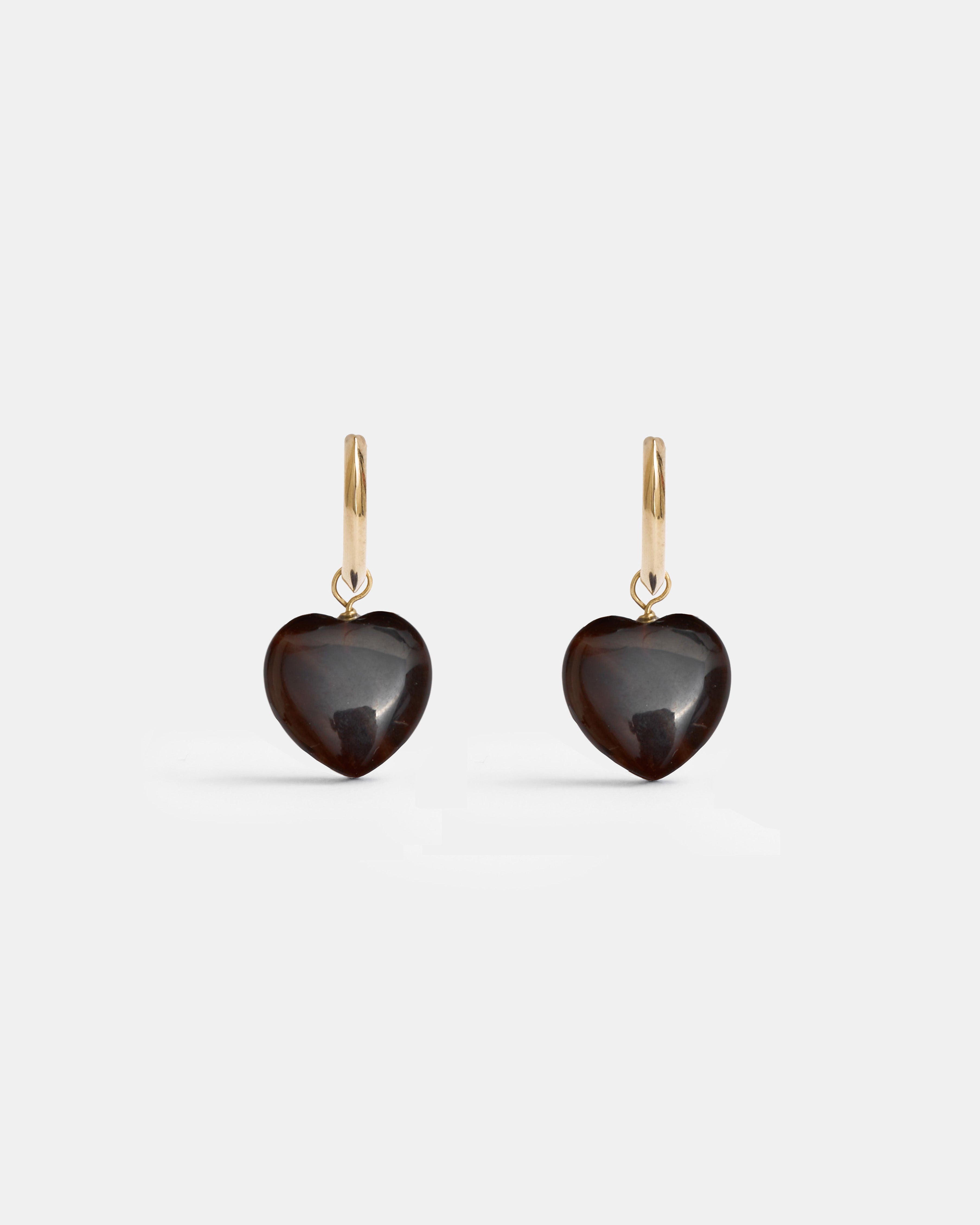 Chrystal Heart Hoops