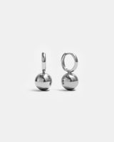 Globe Charm Hoops