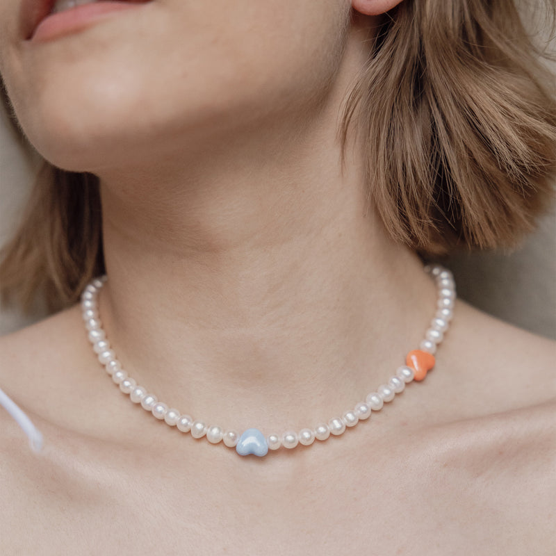 Michelle Pearl Necklace - Summer Edition