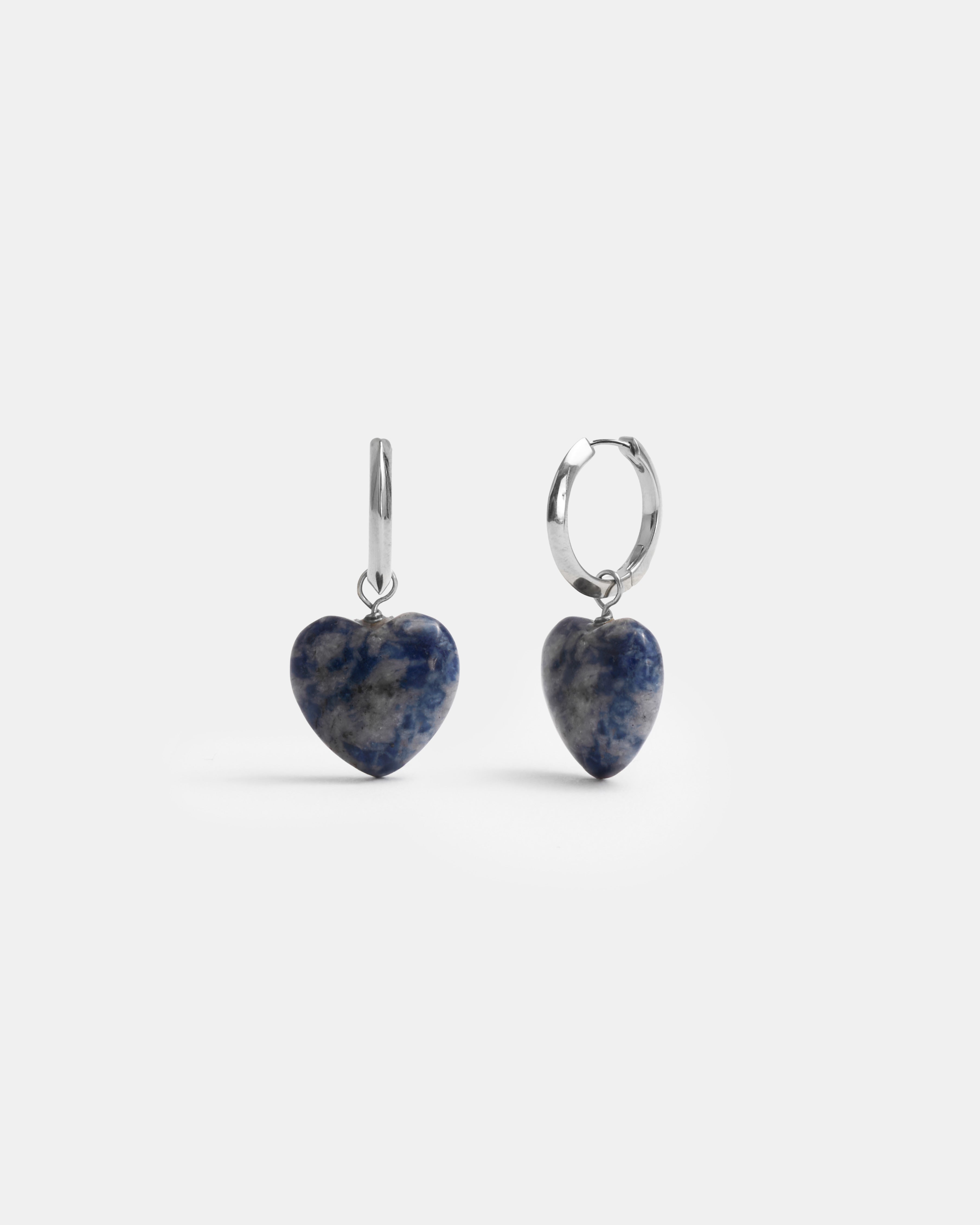 Chrystal Heart Hoops